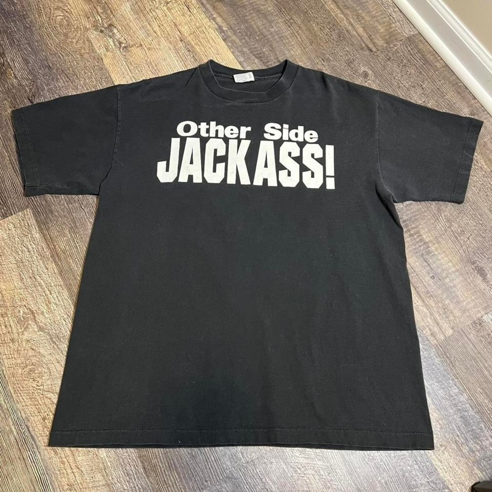 Vintage 1997 Stone Cold Steve Austin WWF Other Side Jackass T-Shirt XL Tee Jays